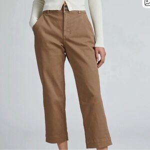 Everlane Tan Straight Leg Pants